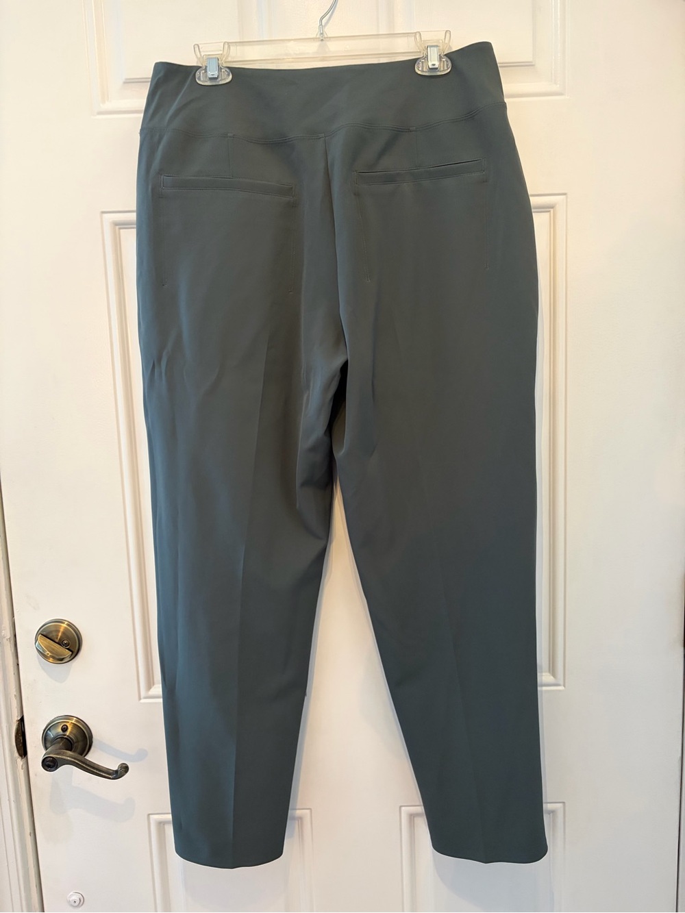 Athleta Slim Ponte Ankle Trousers in Charcoal Gray